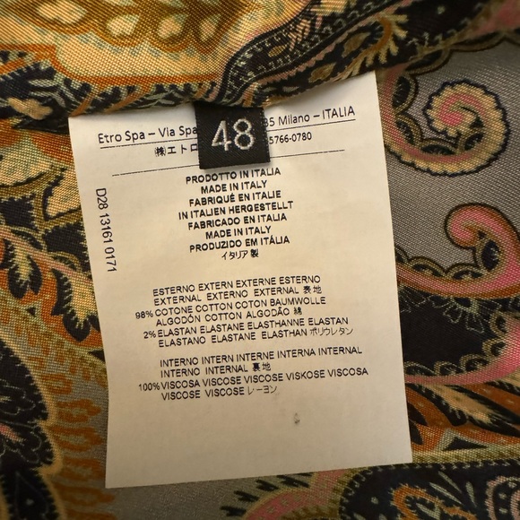 ETRO VELVET BLAZER - Picture 8 of 8